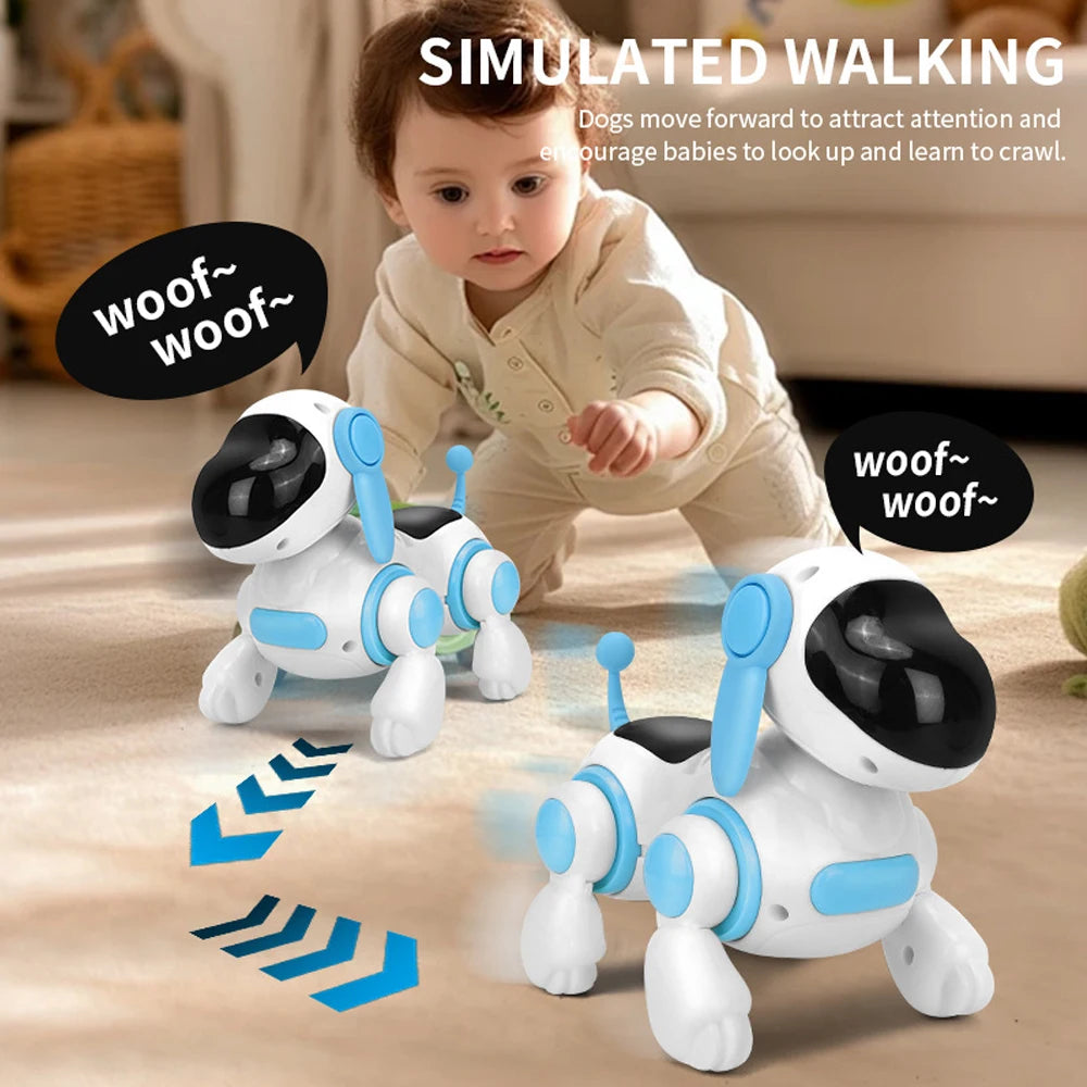 Creative electric dog children's toys baby puzzle crawling music simulation walking puppy interactive fun toy Birthday Gift