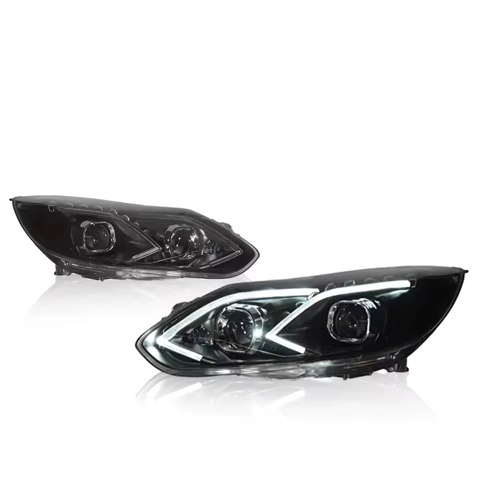 Car Headlight For Ford Focus 2012-2014 LED Light Projetor Head Lamp Front Lamps Daytime Running Light Automotive Accessories
