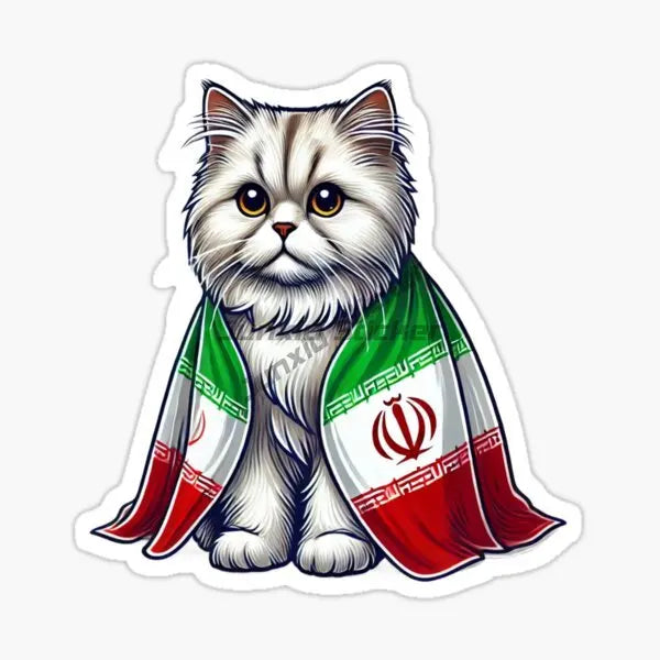 IRAN National Flag Car Sticker for Badge Bicycle Van Laptop Motorcycle Wall Car Window Glass Off-road Decal Customizable