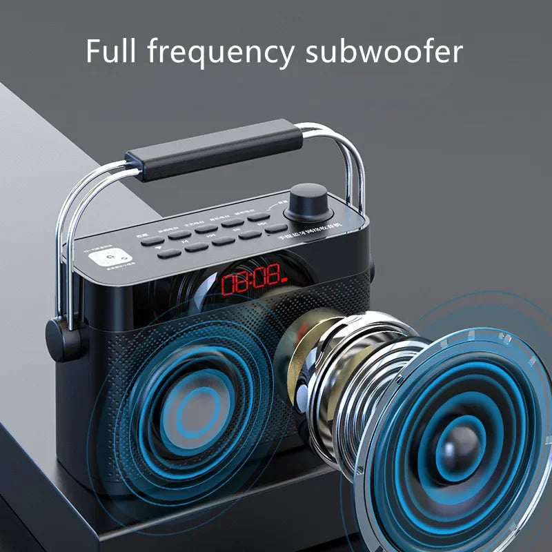 Wireless Sound WiFi Network Broadcast FM Radio Bluetooth 5.0 Speaker TF Card U Disk Hifi Music Player Bass Mp3 Portable Speakers