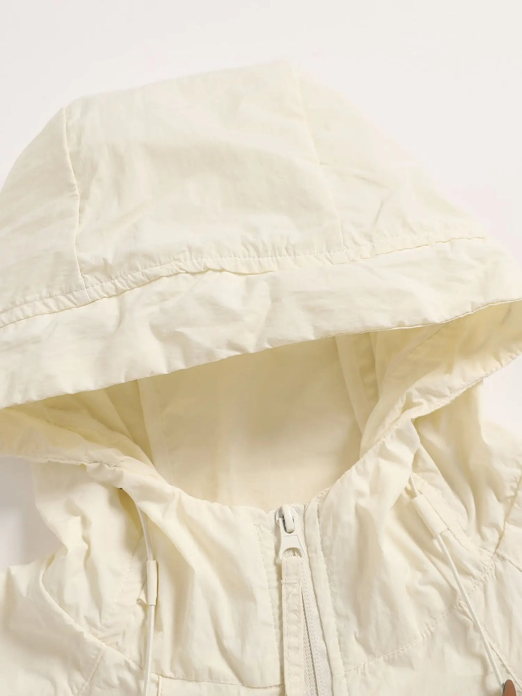 2PCS Women's Clothing Summer Lightweight Hooded Thin Big Pockets Jacket for Outdoor Biking Sun Protection Windbreaker Drawstring
