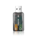 External USB Sound Card Mini Sound Card USB to 3.5mm Interface HiFi Stereo Audio Adapter for Speaker Laptop Headsets Windows 7 8