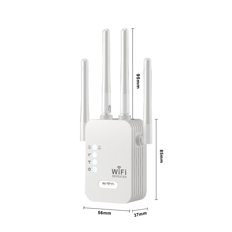 Mini Wifi Extender Signal Amplifier Wifi Booster 1200mbps Wifi Repeater With Us /au/eu/ Uk Plug
