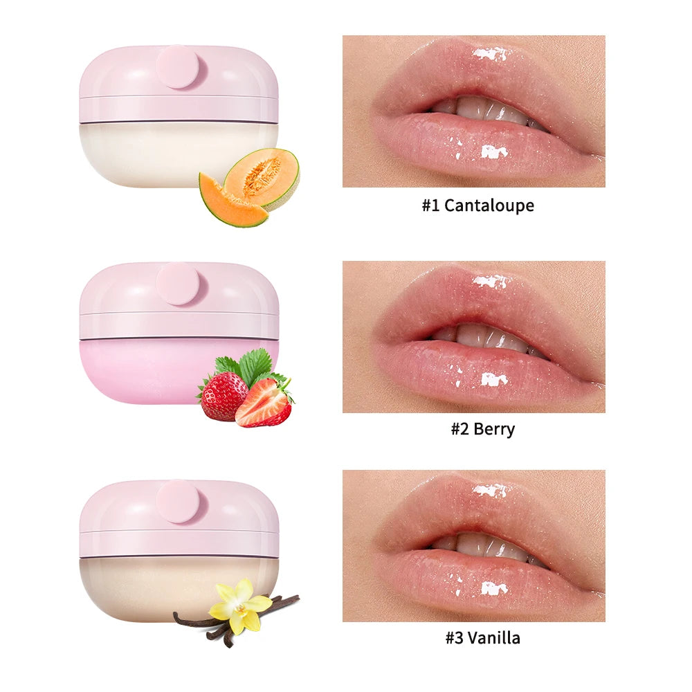 Lip Treatment Balm Hydrate Visibly Plump Lips Exfoliating Clean Moisturizer Makeup Beauty Health Care Products Skin Care Gift