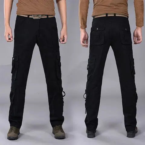 Khaki Trousers Man Work Wear Autumn Winter Multipockets Straight Cargo Pants for Men Multi Pocket Baggy Slacks Fashion Cheapest