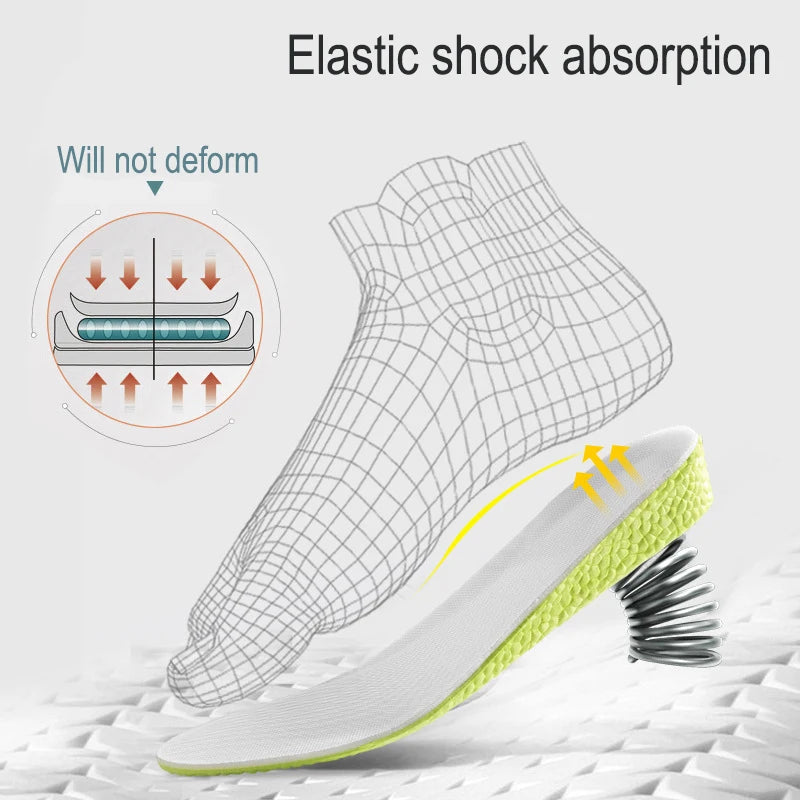 Height Increase Insole Shock Absorbant Breathable Memory Foam Full Palm Insole Soft And Not Deformed Height Shoe Pads - Free Item Weekend (50% off).