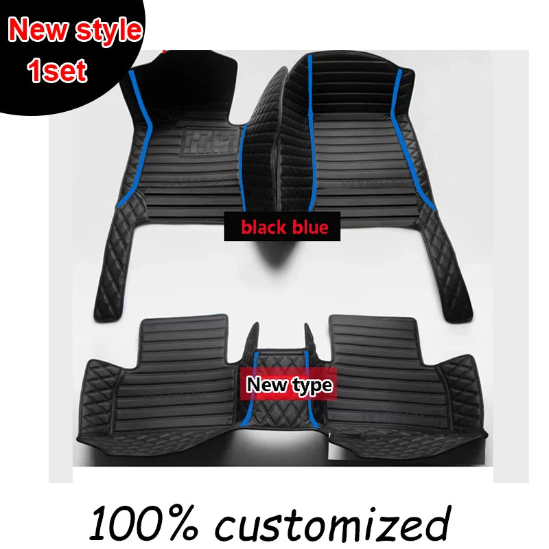 Car Floor Mats For Ford Mondeo MK4 2007 2008 2009 2010 2011 2012 2013 Auto Luxury Leather Men Women Car Mats Full Coverage