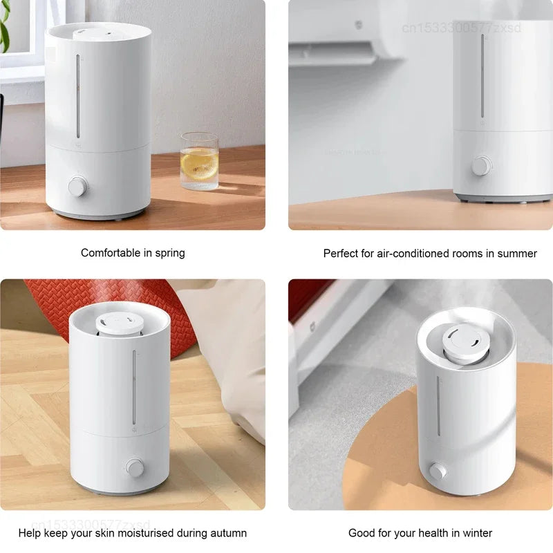 Mijia Humidifier 2 4L Mist Maker Air Diffuser Aromatherapy Humidifiers Silver Ion Antibacterial Air Humidifier for Home