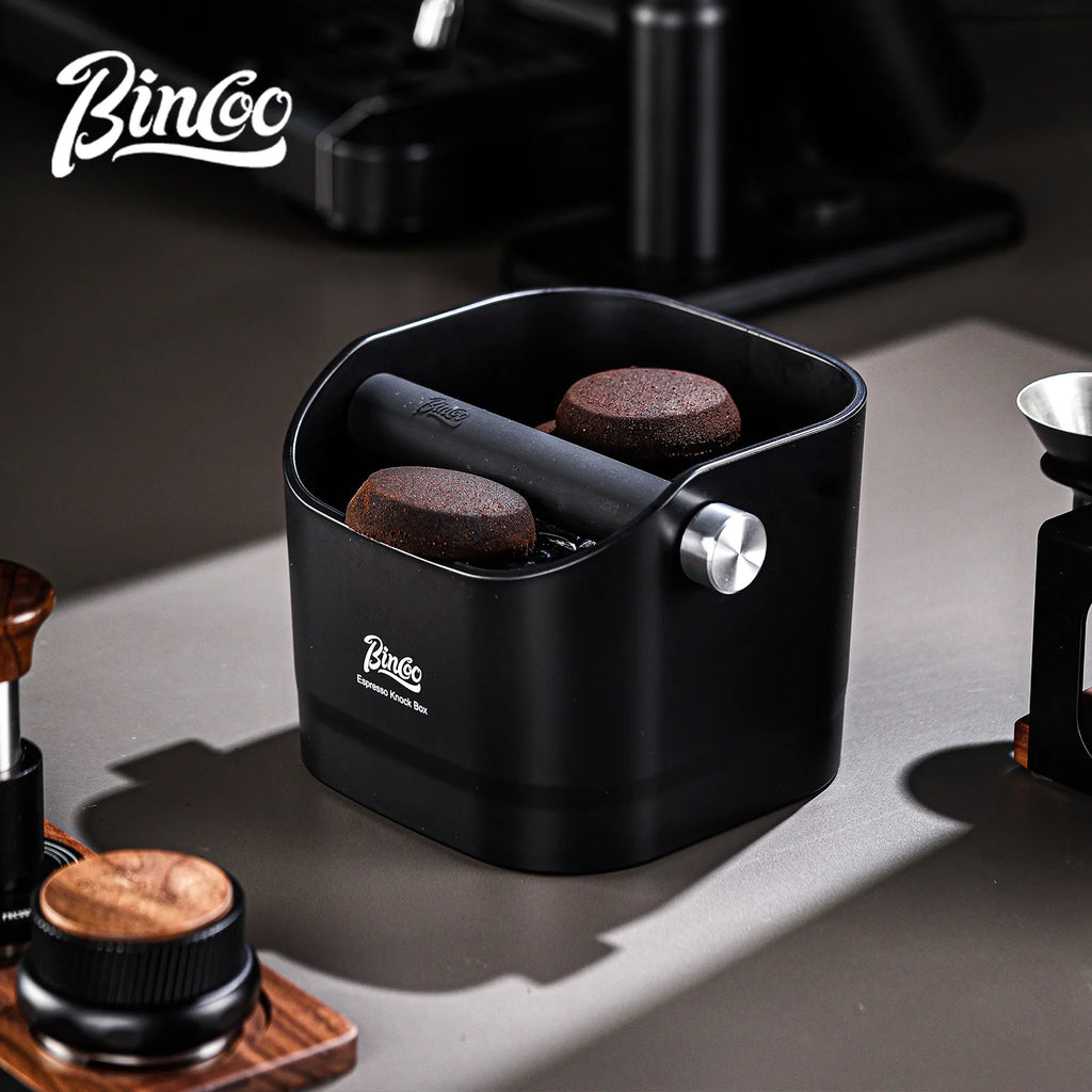 Bincoo 0.8L Coffee Knock Box Espresso Grounds Container Anti Slip Espresso Dump Bin Grind Beveled Barista Goods Cafe Accessories