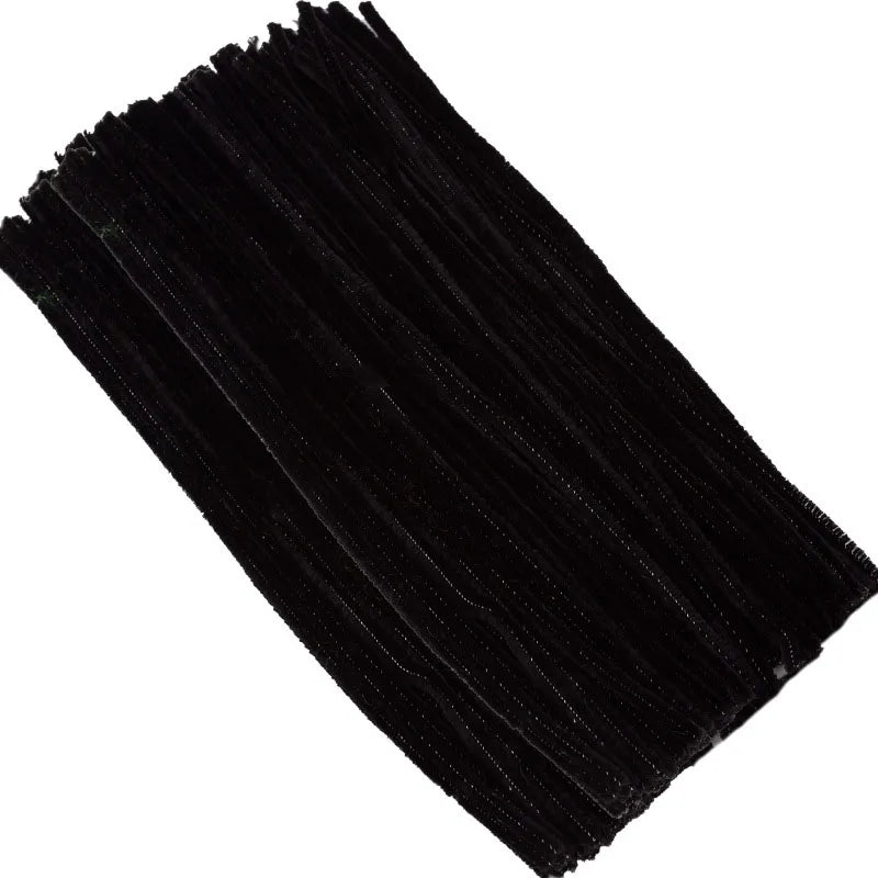 100/200/300/500/1000pcs DIY Plush Chenille Sticks Stem Pipe Cleaner HandCraft part for Spring Xmas Halloween Newyear Easter
