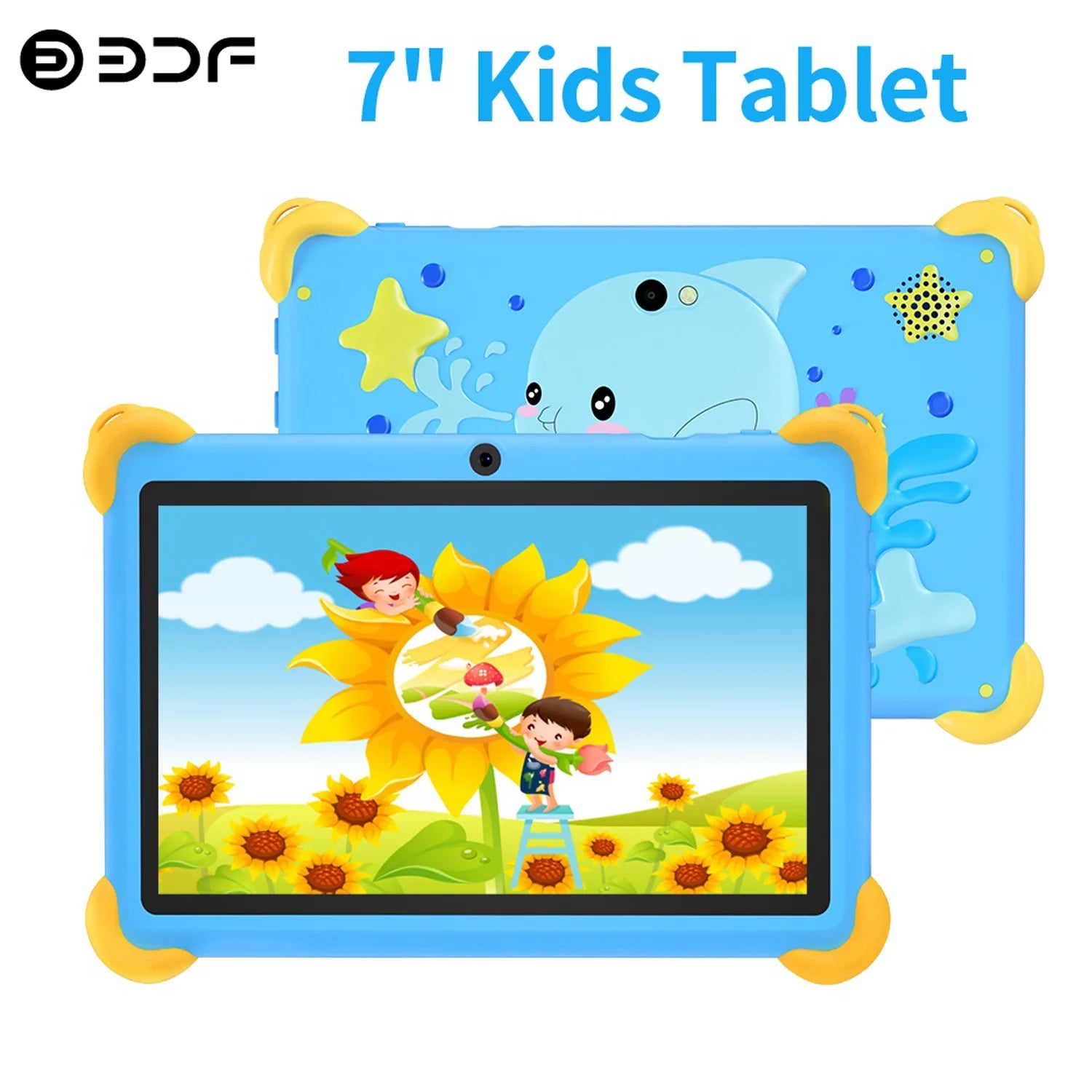 2025 New 7 Inch Cartoon Pattern Kids' tablets Quad Core 4GB RAM 64GB ROM 5G WiFi Learning Education Games Tablet Children's Gift