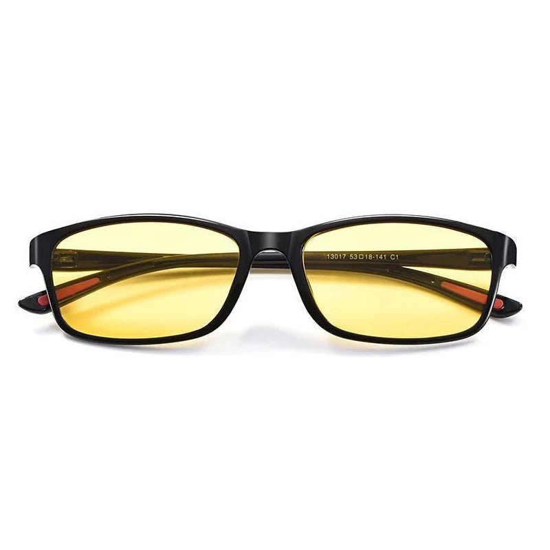 Night Vision Glasses for Driving & Cycling, Anti Glare Oval Glasses with UV400, for Night Fishing Motorcycle Riding Outdoor