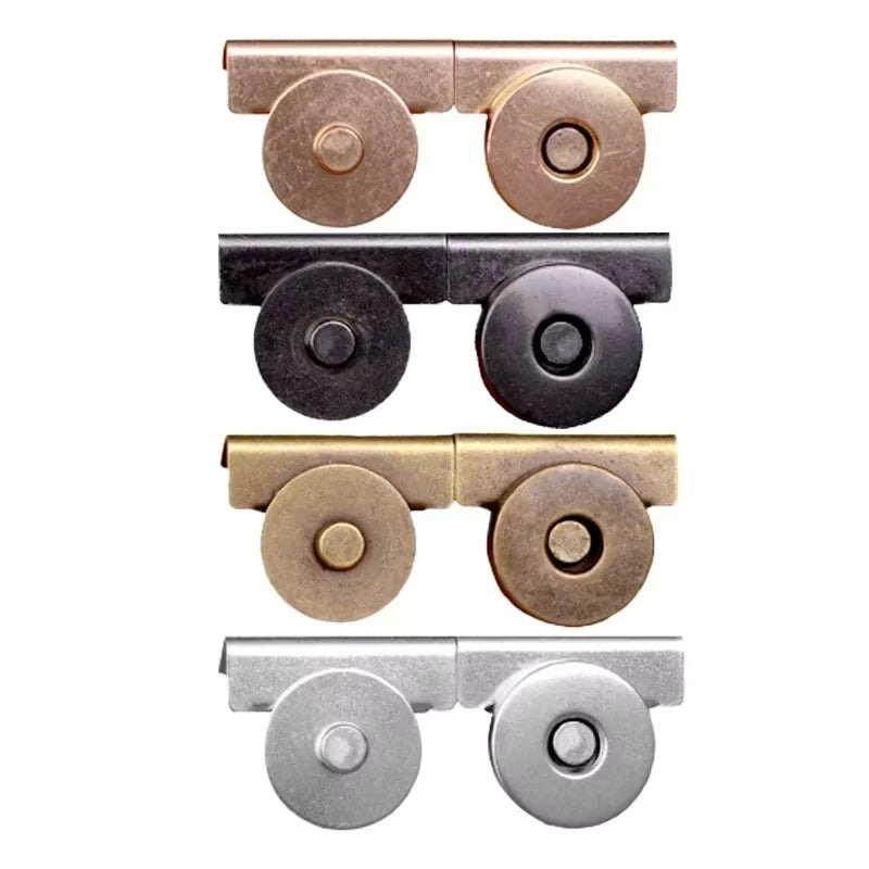 Bag Magnetic Buckle Handbag 4sets DIY Multicolor Seam Free Smooth Clasp Clothing Metal Button Strong Magnet Buckles Accessories