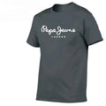 2025 Newest Pepe-Jeans-London Logo T-Shirt Summer Men's Women's Short Sleeve Surfing beach T-shirt Tops Unisex oversized t shirt