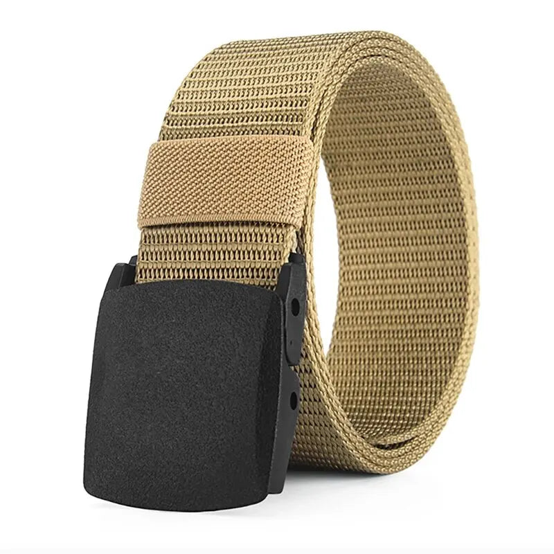 Men's Belt Outdoor Casual Canvas Belt Metal Free Training Nylon Tactical Belt With Pants Jeans Belt Sports Belts For Men Women - Free Item