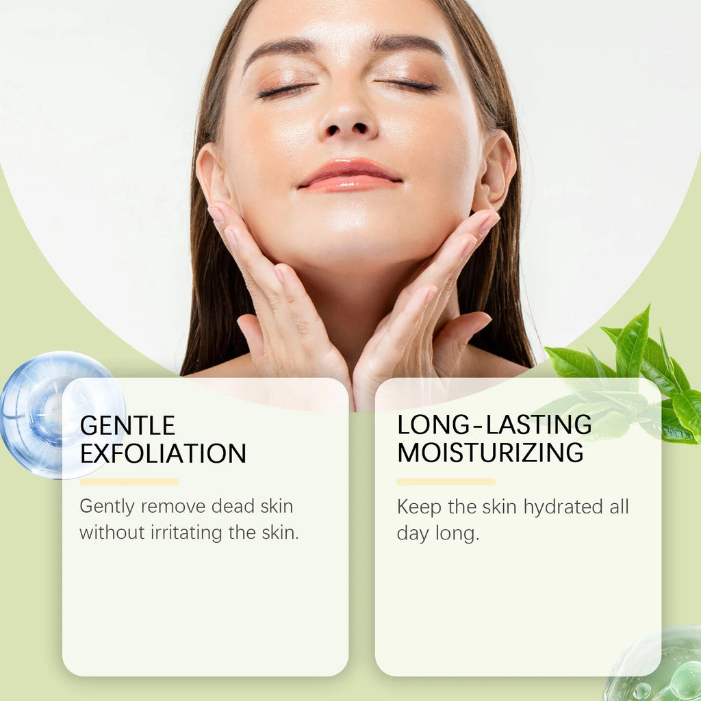 Green Tea Facial Scrub: Cleanses Pores Moisturizes Gently Exfoliates Enhances Skin Radiance, And Deeply Nourishes Facial Skin