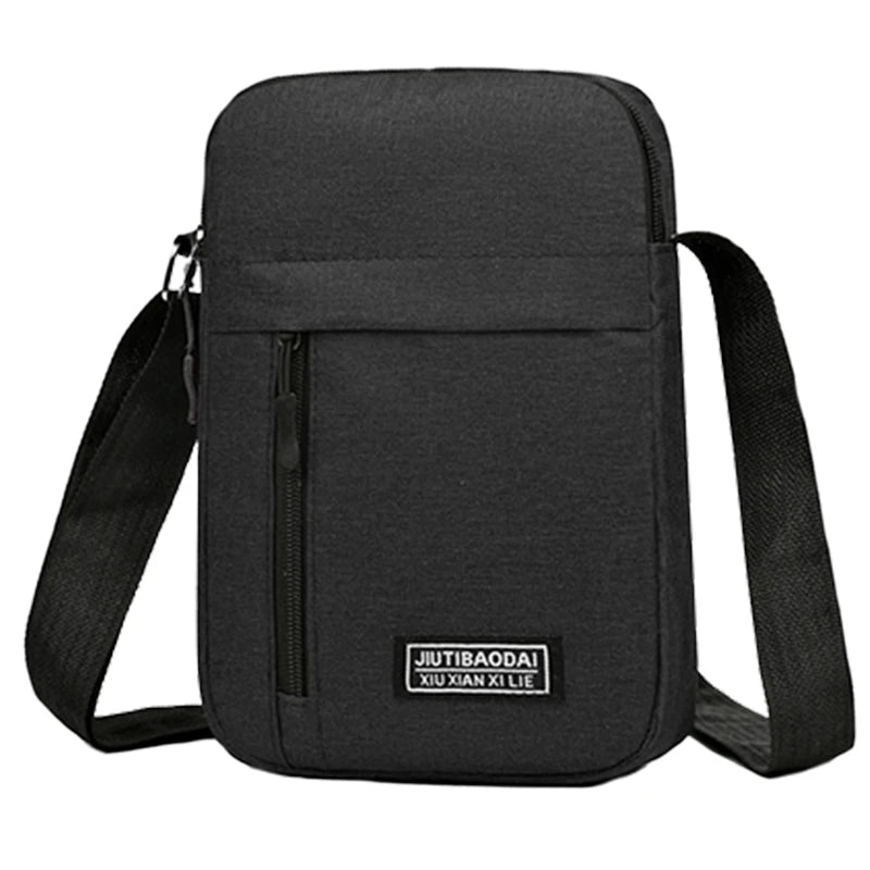 Men's bag, available in single shoulder or cross-body design, suitable for daily use during school. Made of nylon material - Free Item