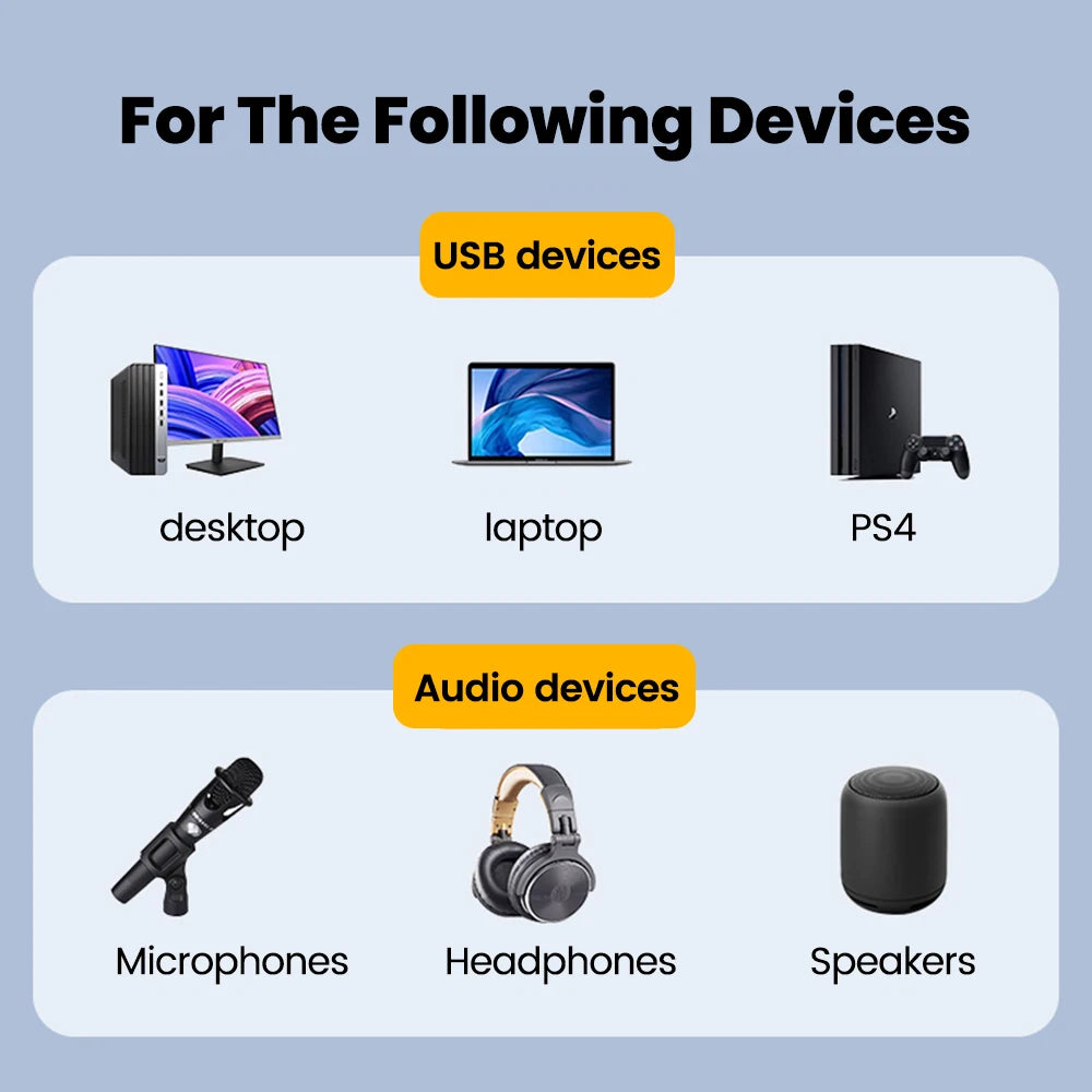 USB To 3.5mm Sound Card External Headphone Adapter Stereo Audio Microphone Sound Card For PC Computer Laptop USB to Audio Jack