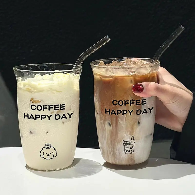 Gianxi High Borosilicate Glass Cup For Household Use Heat-Resistant Water Cup High Aesthetic Coffee Cup