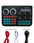 T600 Sound Card 48V Audio interface Mixer Audio Professionale Voice Changer For Karaoke Studio Vlog Recording Live Streaming PC