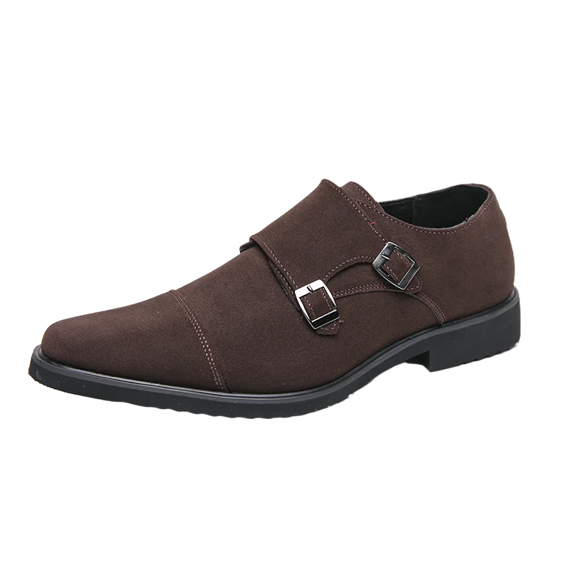 Hot Selling Men's Suede Shoes Europe America Anti-skid Flat Shoes Fashionable Loafers Men's Work Shoes Soft Soled Dress Shoes