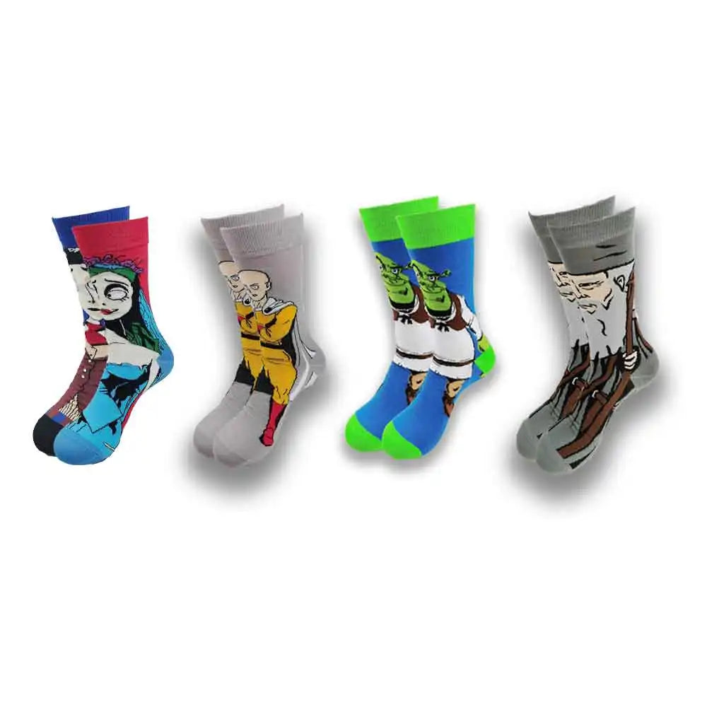 Wholesale and retail fashion socks for men and women all kinds of beautiful patterns men's socks.