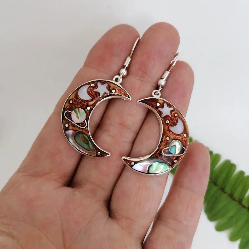 Indian Tribe Statement Dangle Earrings For Women Female Jewelry Vintage Ethnic Metal Drop Earrings Long Earring Accessories