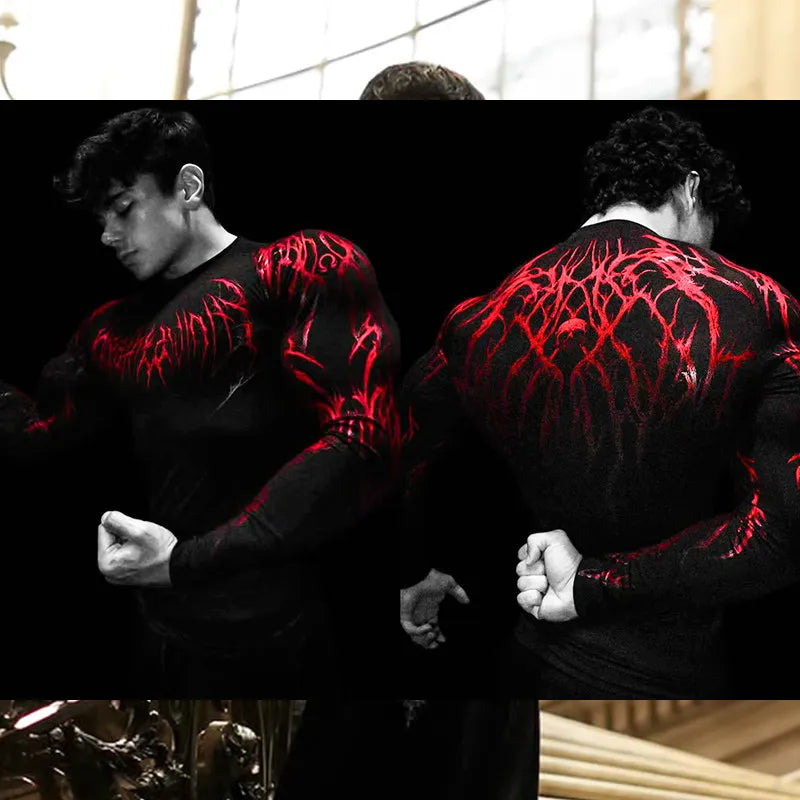 Sports Quick Drying Training Long Sleeved Men's Spring And Summer Base Shirt Long Sleeved High Stretch Compression Long Sleeved
