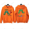 Hungry Caterpillar Printed Hooded The Very Hungry Caterpillar Hoodies Aesthetic Clothes Autumn and Winter Keep Warm Sweatshirt