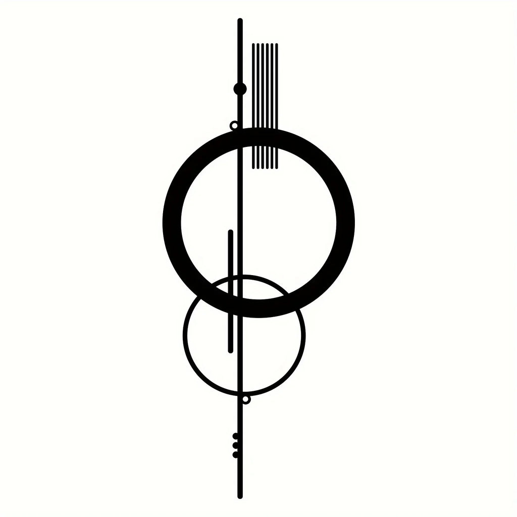 Minimalist Wall Decor: Metal Geometric Hanging" Bring a touch of modernity to your home.