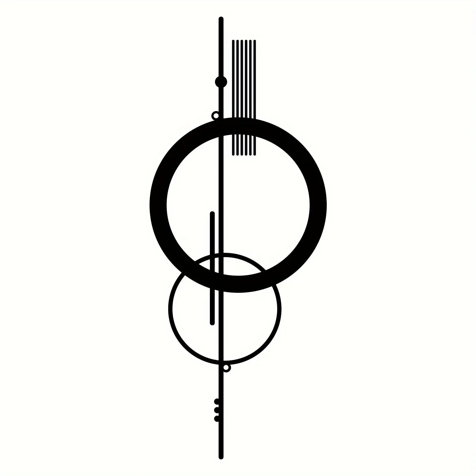 Minimalist Wall Decor: Metal Geometric Hanging" Bring a touch of modernity to your home.
