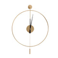 Wall Clock with Hollow Design, Silent Quartz Movement, Durable Iron Construction for Home or Office
