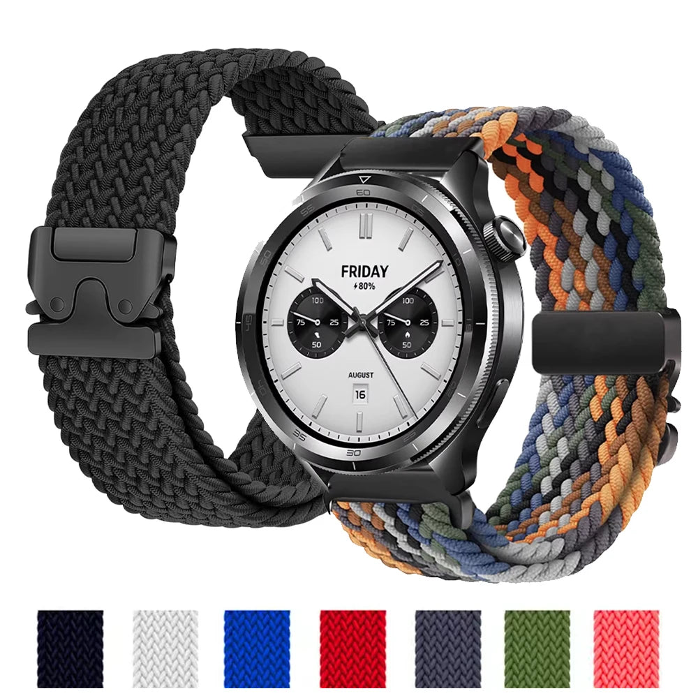 For Xiaomi watch S4 S3 S2 S1 Active Strap Parachute Braided Bracelet correa for Xiaomi watch Color 2 Color Sport Band 18mm 22mm - Free Item.