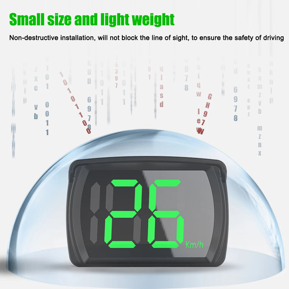 Car HUD Display Car Headup Display MPH GPS Digital Speedometer with LED Large Font Display for Car Truck SUV Motorcycle