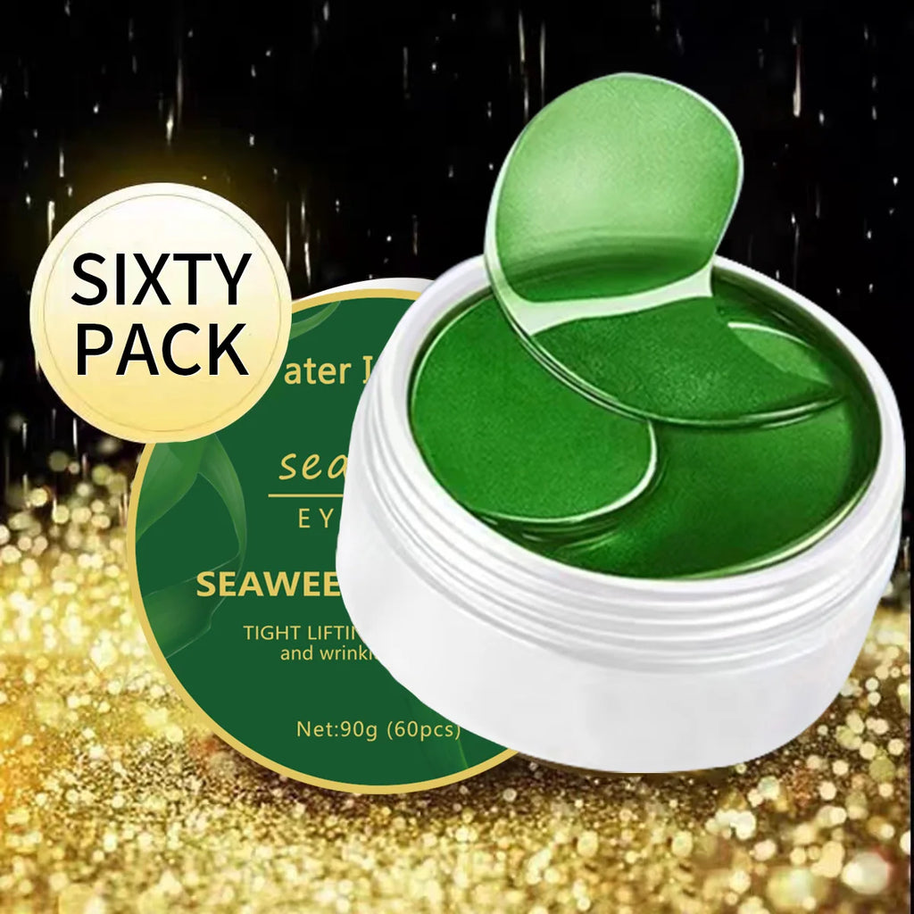 60 Pieces of Seaweed Hyaluronic Acid Darkening Eye Mask, Collagen Eye Patch, Facial Care Product