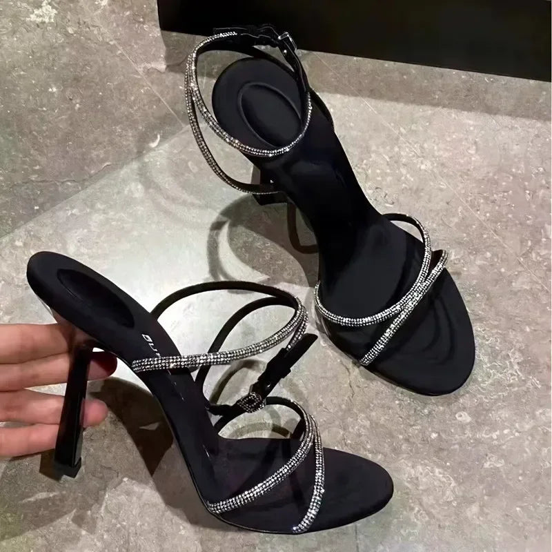 Design Sandals Women 2025 Summer Sexy Open Toe High Heels Pumps Party Dress Shoes Luxury Sandals for Women