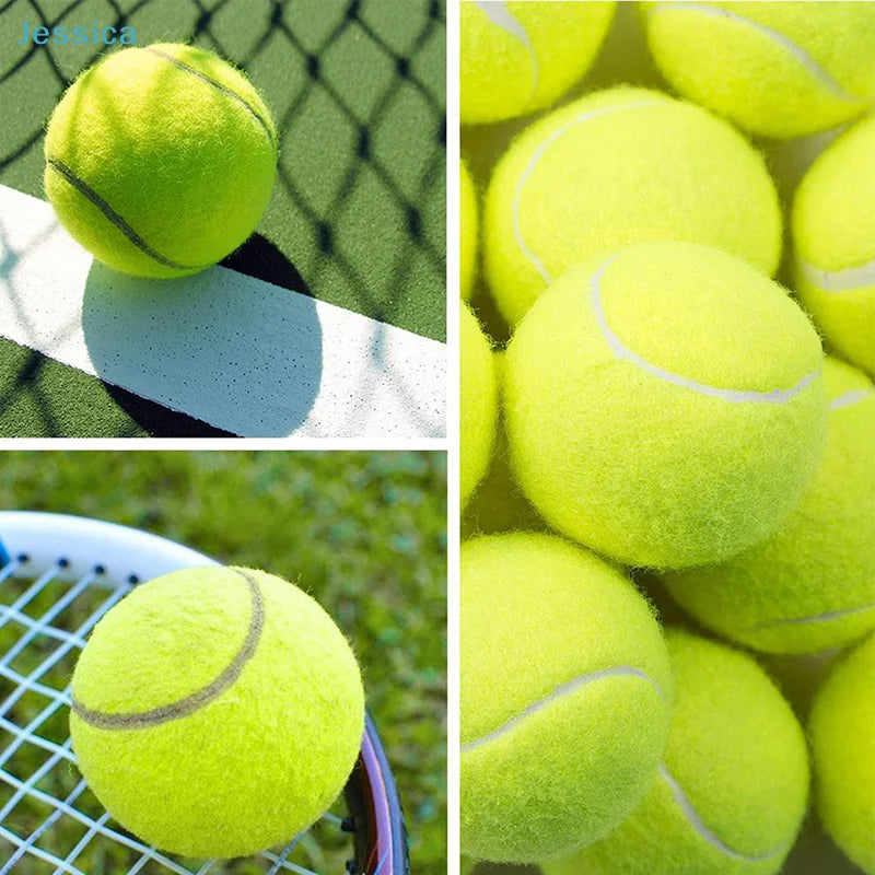 ♥ High Elasticity Training Entertainment Ball Tennis For Training Exercises Elastic Fiber Rubber Outdoor Tennis Ball