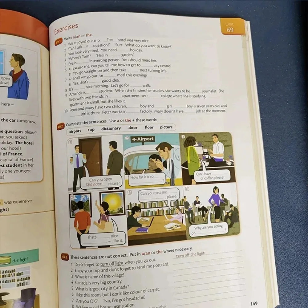 3 Books Set: Elementary English Grammar Advanced Essential English Grammar In Use English Test Preparation Exercises book  is op
