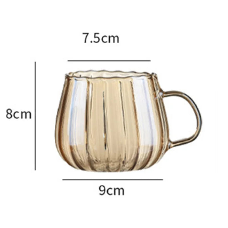 Kawaii Color Pumpkin Glass Kettle Pots Teapot Thermal Water Bottle 1000ml with Cup Moka Pot Home Appliance Kitchen Accessories