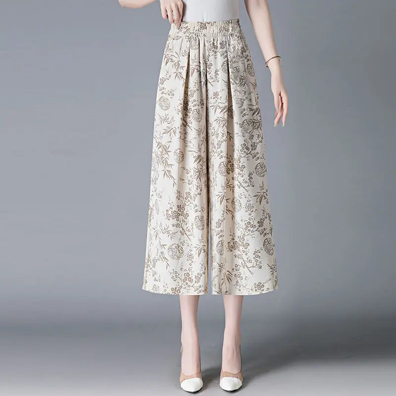 Chinese Style Women's Pants Chic And Elegant New In All Medium Original Clothing Trends 2025 Elastic 90s G Fluid Female Trousers