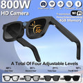 New AI Smart Glasses 800W Camera AI Translation Object Recognition Audio Recording 300mah 32GB Storage SmartGlasses Men Women