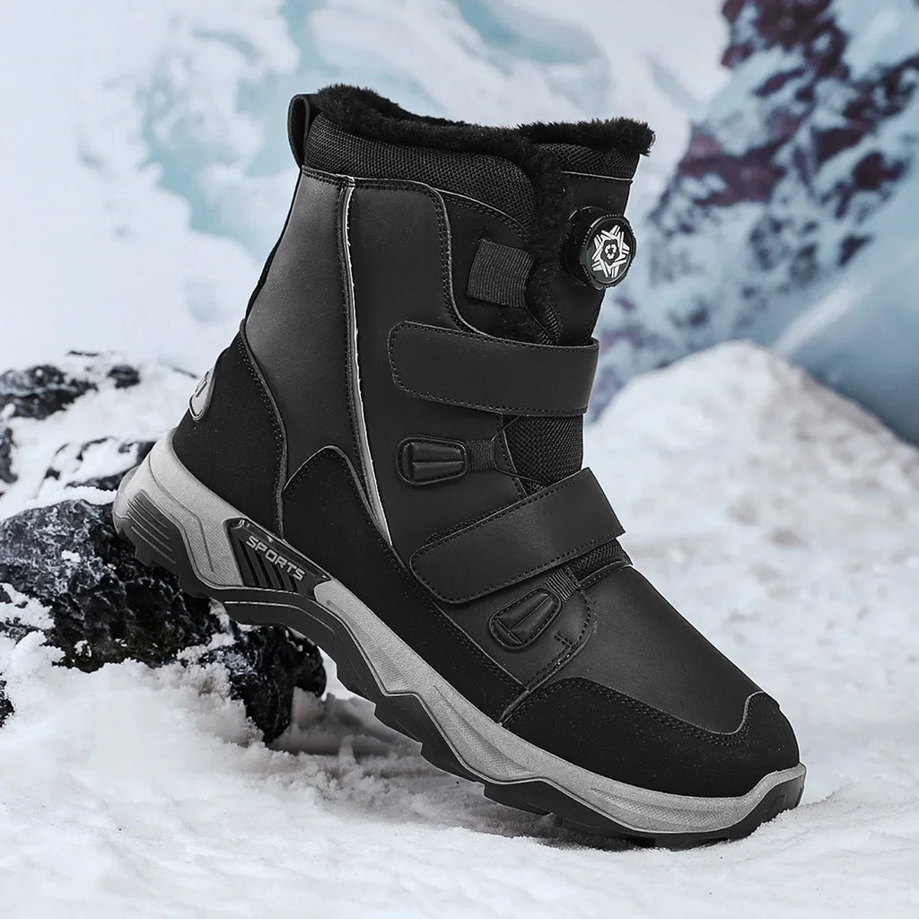 High-top Snow Boots for Men New Winter Collection Outdoor Leisure Slip-resistant and Wear-resistant Men's Shoes