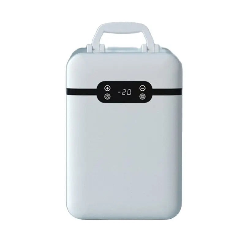 20-Liter Mini Mini Refrigerator Household Student Cosmetics Car Home Dual-Use Refrigeration Portable Digital Display Compressor