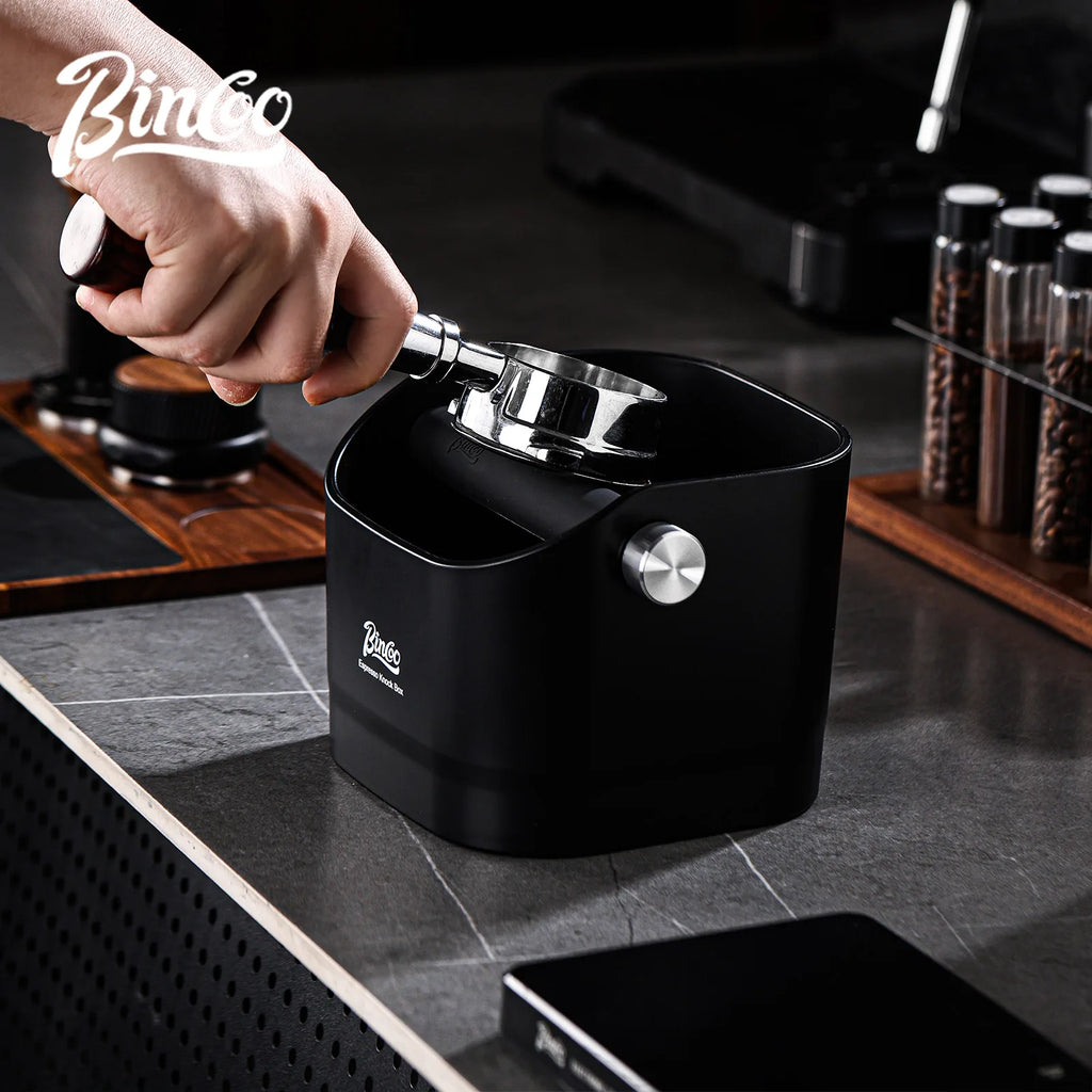 Bincoo Large Capacity Coffee Knock Box Home Use Bar Knock Out Bin for Espresso Machine Waste Grounds ABS Coffee Waste Disposal