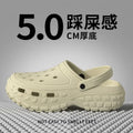 Men Platform Sandals 2025 Summer Closed Toe Non-slip Beach Sandals Woman Lightweight Soft Bottom Non-slip Sandalias for Home