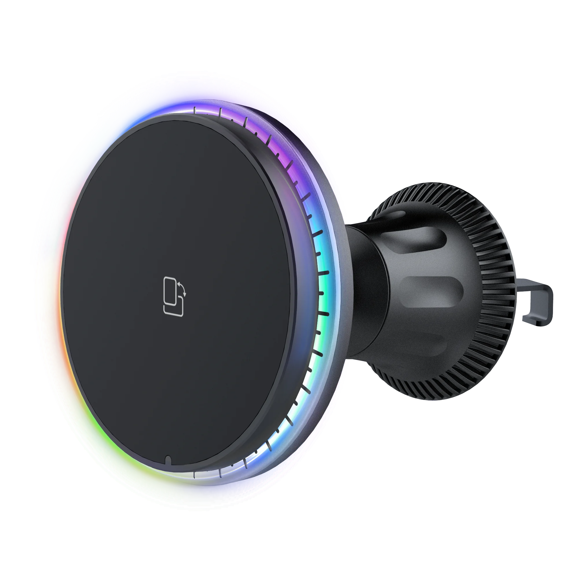 Magnetic Car Wireless Charger. Super Strong Magnetic Adsorption.Small Size And Portable.Fast charging.Blue Light/Scrolling Light