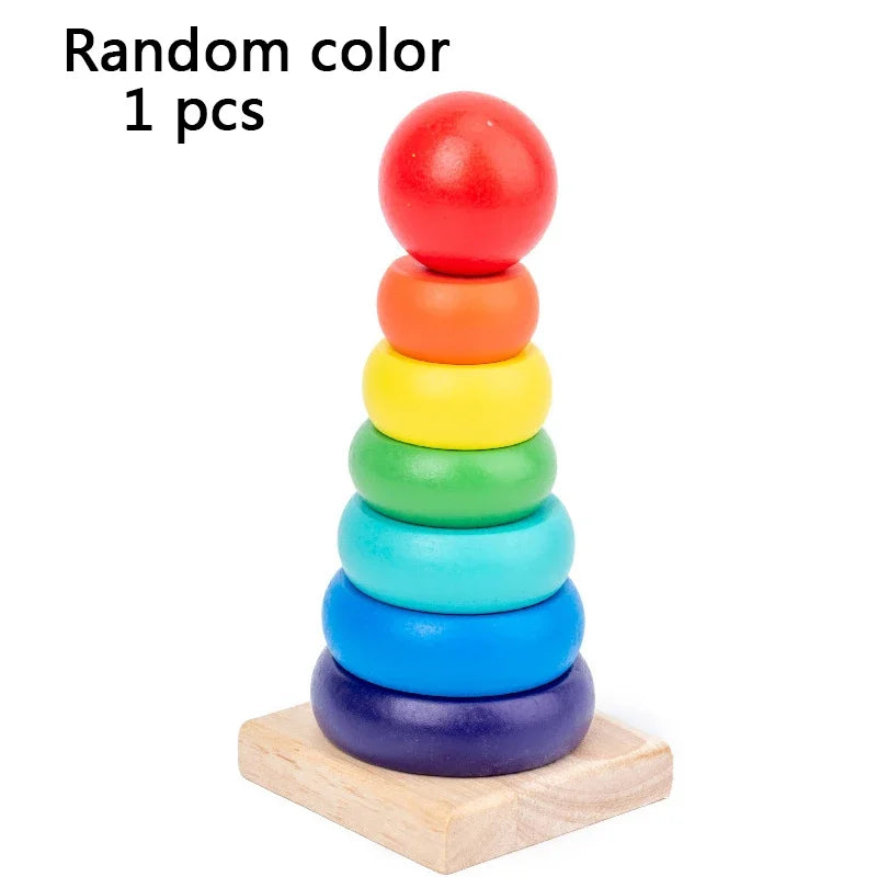 1 Set Wooden Puzzle Baby Early Education Fun Game Children Thinking Logic Square Toy Puzzle
