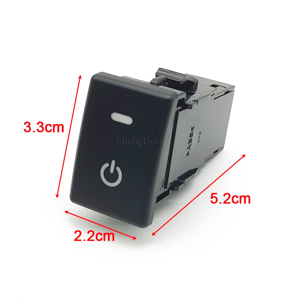 Car LED Spotlight Radar Fuel tank Rearview Steering Wheel Heating Button Switch with Wire for ISUZU MU-X D-MAX SPARK CROSS
