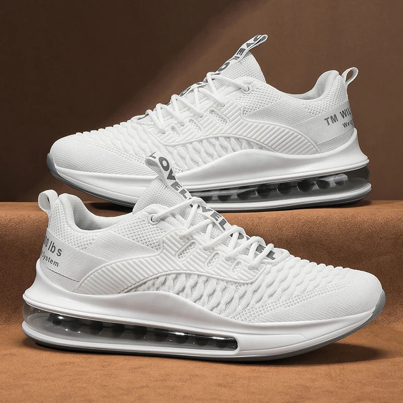 Sports men's shoes - breathable, fashionable, versatile, trendy. Mesh upper, lightweight, soft sole, shock-absorbing. Suitable f