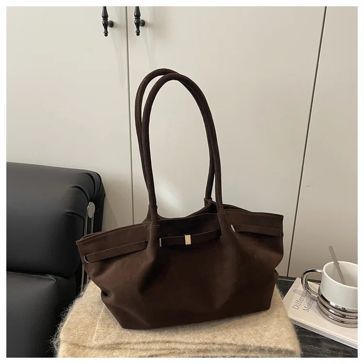 Autumn Women Leisure Shoulder Bag Comfortable and Versatile Texture Crossbody Tote Handle Bag Fashion Luxury Simple Storage Bag